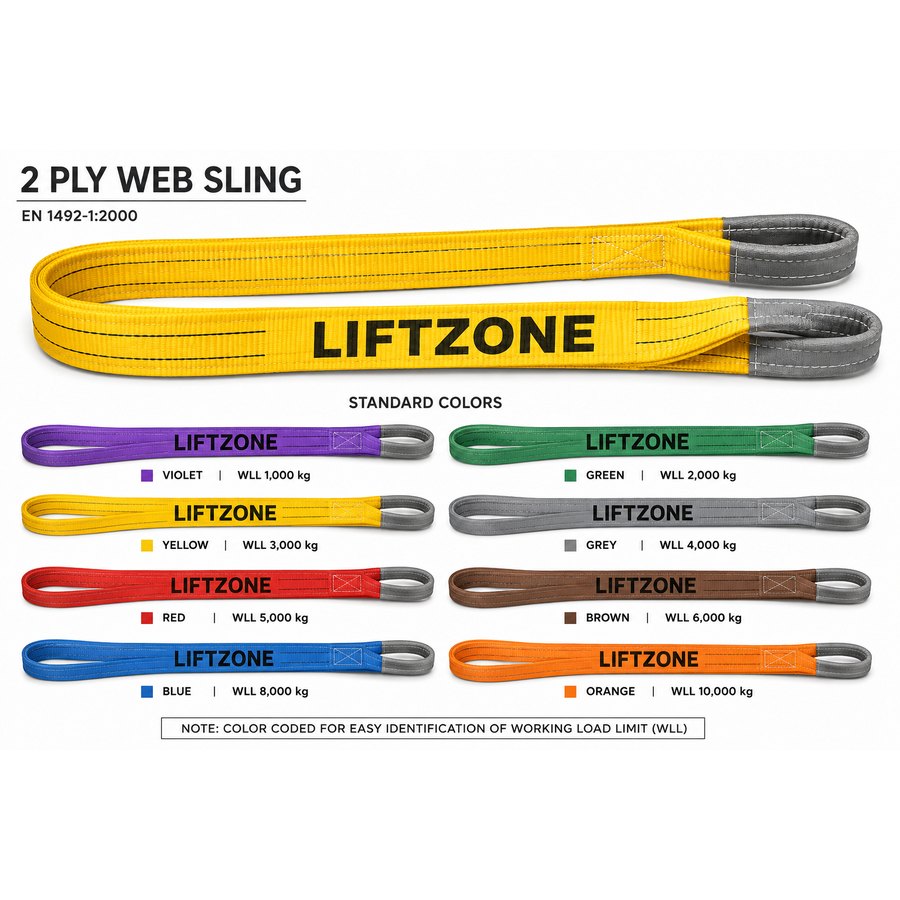 2-Ply Polyester Webbing Sling